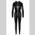 Noir Handmade Power Wetlook Catsuit F293 - Schwarz 44 (XXL)