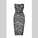 Noir Handmade Midikleid mit Schn&uuml;rung CATALYST F301 42 (XL)