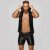 Noir Handmade Snake Faux Leather Hoodie Shirt H066
