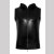 Noir Handmade Snake Faux Leather Hoodie Shirt H066