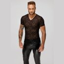 Noir Handmade Leopard Mesh T-Shirt H071 48 (S)