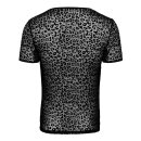 Noir Handmade Leopard Mesh T-Shirt H071 48 (S)