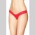 Coquette Ouvert Spitzen String - Rot