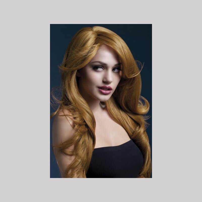 Long Wavy Wig 26 Inches Smiffys Fever Nicole Wig - Auburn  display picture 1