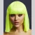 Fever Mittellange Bob Perücke LOLA - Neon Lime