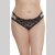 Coquette Spitzen String Ouvert - Schwarz