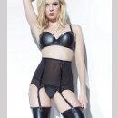 Darque Powernet Suspender Waist Cincher - Black