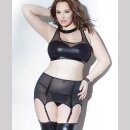 Darque Powernet Suspender Waist Cincher - Black