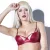 Darque Matter Wetlook Bügel-BH - Merlot
