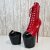 Pleaser High Heel Schutz (7 inch) - Lack Rot 40 (US 10)