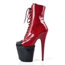 Pleaser High Heel Schutz (8 inch) - Lack Schwarz 38 (US 8)
