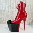 Pleaser High Heel Protectors (8 inch) - Patent Red 39 (US 9)