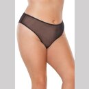 Coquette High-waist Mesh Panties - Black