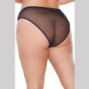 Coquette High-waist Mesh Panties - Black
