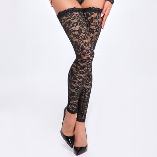 Noir Handmade Spitzenstrümpfe F327 - Schwarz 40 (L)