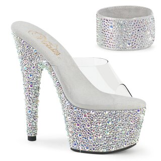 Pleaser BEJEWELED-712MS - Silver 39 (US 9)