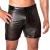 Noir Handmade Lasercut Powerwetlook Biker Shorts H077