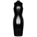 Noir Handmade &Auml;rmelloses Powerwetlook Midikleid F337