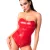 Noir Handmade Wetlook Corsagen Top MYSTERIA F355 - Rot
