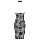 Noir Handmade Transparentes Spitzen Neckholder Midikleid F338