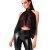 Noir Handmade Mesh Bolero mit Wetlook Kragen OPIUM F349