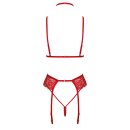 Kissable Lingerie Set BONDAGE KISS - Red