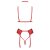 Kissable Lingerie Set BONDAGE KISS - Red