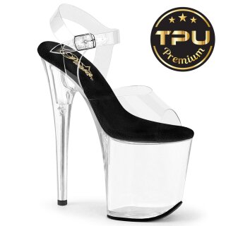 Pleaser FLAMINGO-808PREM - TPU Black/Clear 35 (US 5)