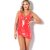 Patrice Catanzaro Asymmetric Vinyl Mini Dress - Red