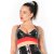 Patrice Catanzaro Lack Bustier BH TRIOMPHE - Schwarz/Rot