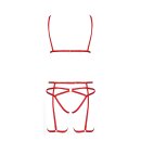 Passion Harness Lingerie Set MAGALI - Red