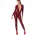 Noir Handmade Langarm Flock Catsuit F382