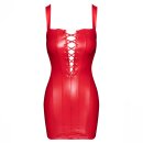 Noir Handmade Lace-Up Mini Dress BOMBSHELL F364 - Red