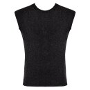Noir Handmade Sleeveless Mesh Shirt H083 - Black