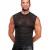Noir Handmade Ärmelloses Mesh Shirt H083 - Schwarz