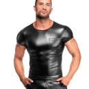 Noir Handmade Powerwetlook T-Shirt VEXEN H084 - Black