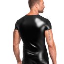 Noir Handmade Powerwetlook T-Shirt VEXEN H084 - Black