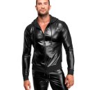 Noir Handmade Powerwetlook Hooded Jacket VEXEN H086