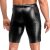 Noir Handmade Powerwetlook Biker Shorts H089 - Schwarz