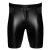 Noir Handmade Powerwetlook Biker Shorts H089 - Schwarz