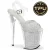 Pleaser FLAMINGO-808PREM-RSNT - TPU Klar/Silber