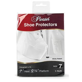 Pleaser High Heel Schutz (7 inch) - Lack Weiß