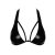 Noir Handmade Neckholder Bralette F391 - Schwarz