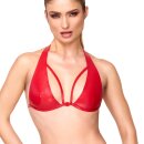 Noir Handmade Halterneck Bralette F392 - Red