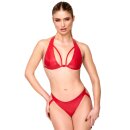 Noir Handmade Neckholder Bralette F392 - Rot