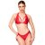Noir Handmade Neckholder Bralette F392 - Rot