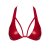 Noir Handmade Neckholder Bralette F392 - Rot