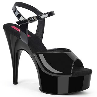 Pleaser Pink Label REVEL609 - Patent Black