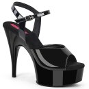 Pleaser Pink Label REVEL609 - Patent Black