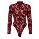 Noir Handmade Flock Body F422 - Burgunderrot